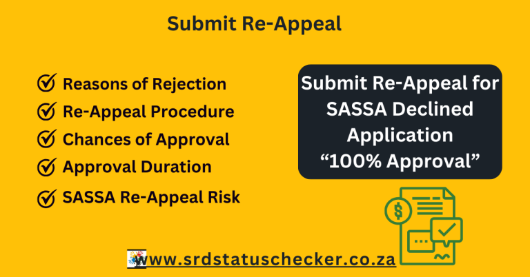 SASSA Appeal for Declined application