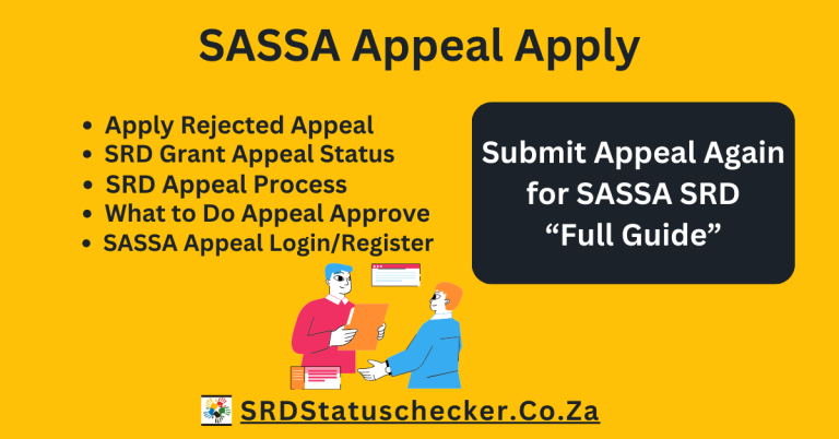 SASSA SRD Grant Appeal Online 2025 Apply NOW